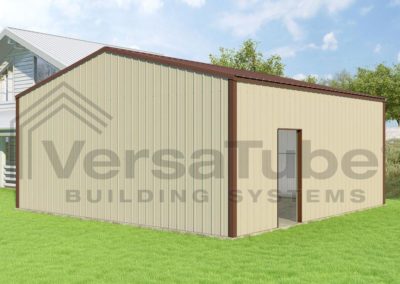 Steel Building Side Angle